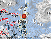 Mappa: Freizeit Arena Sölden / Arena del tempo libero di Sölden