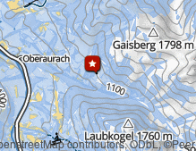 Mappa: Wildpark Aurach / Parco Faunistico Aurach
