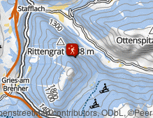 Mappa: Winterwanderung vom Valsertal nach Padaun