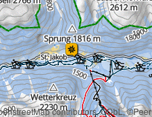 Mappa: Wasser-Erlebnisweg Defererggen / Sentiero Acquatico Defereggen