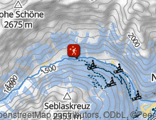 Mappa: Winterwanderweg und Rodelbahn Brandstatt Alm