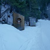 pinnistal weg winter zur pinnisalm rodelbahn