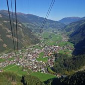 ahornbahn blick auf mayrhofen