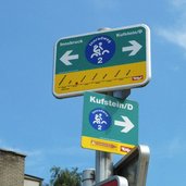 inntal radweg bei wattens wegweiser