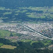 nordkette blick ins inntal bis innsbruck fr