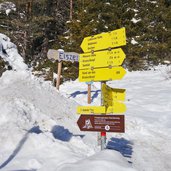 wegweiser bei moesern winter