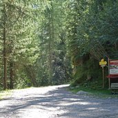 weg sulztal bei abzweigung zur nissl alm