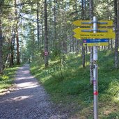 wegweiser bei kanal plansee heiterwangersee