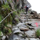 seilsicherung steiler abschnitt weg und zur braunschweiger huette