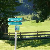 radweg wegweiser bei bichlbach