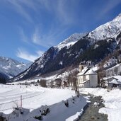 winter gschnitz dorf und langlaufloipe