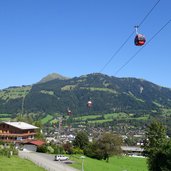 kitzbuehel aussicht mit hahnenkammbahn und kitzbueheler horn fr