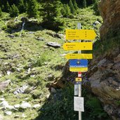 abzweigung alpe rendl wegweiser