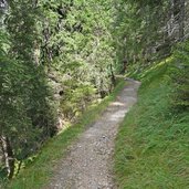 weg abstieg st madgalena nach gschnitztal