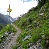 abzweigung wanderpfad nach galtuer unterhalb von zollhuette jamtal fr