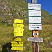 wegweiser bei franz senn huette