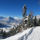 panoramaweg weg reith im alpbachtal auf den reither kogel winter