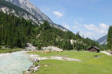 almen im hinterautal an der isar radweg weg fr