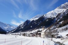 winter gschnitz dorf und langlaufloipe