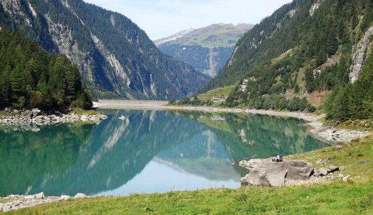 aussicht speicher stillup nordwestufer mit spiegelung