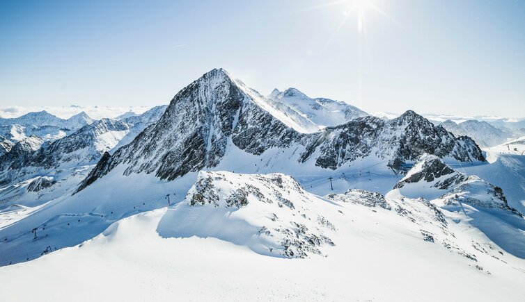 Fernsicht Stubaier Gletscher