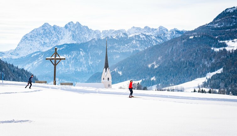 Kaiserwinkl Urlaub Walchsee Winter Winterlandschaft Langlaufen