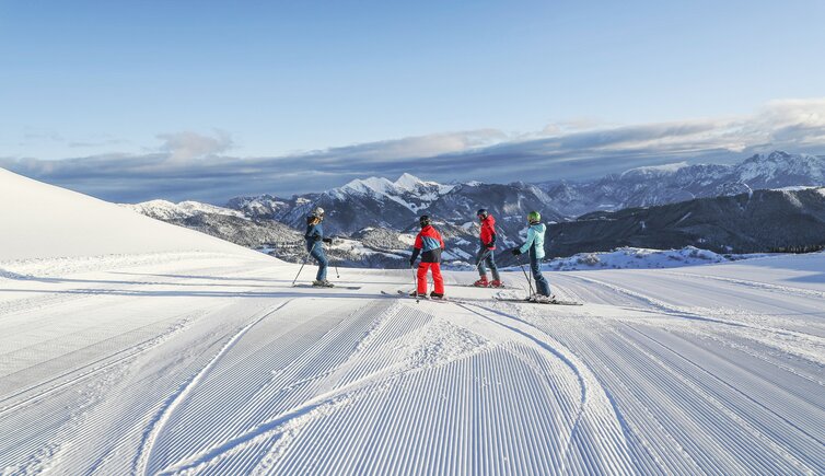 Skifahren Steinplatte Waidring