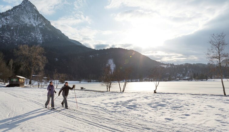 langlaufen thiersee pendling im hintergrund